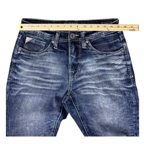 Buckle Salvage Jeans Men Havoc Straight Slim Fit Denim Moto 30R Biker Grunge Y2K - Picture 6 of 9